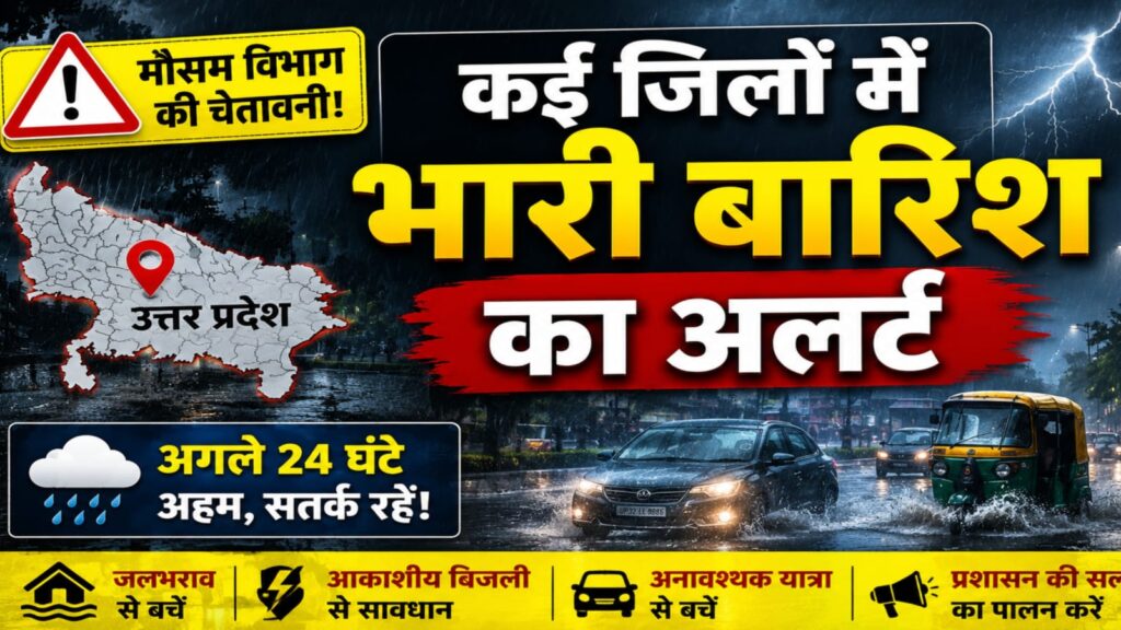यूपी में भारी बारिश का कहर