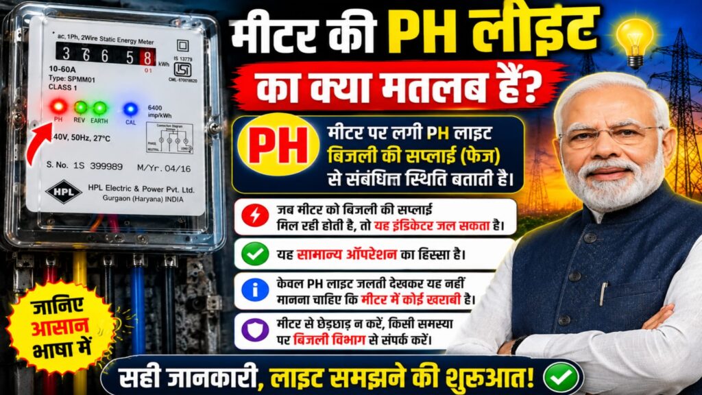 बिजली के मीटर में जलने वाली चार लाइटों का क्या मतलब है? 